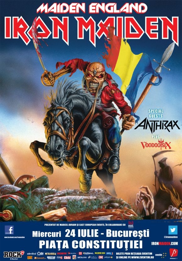 Iron Maiden din nou in Romania, detalii si preturi bilete