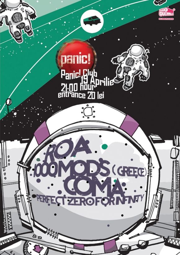 Concert COMA, ROA, 1000mods si Perfect Zero for Infinity in Panic Club