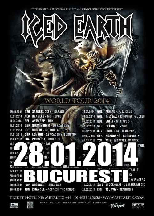 concert Iced Earth la Bucuresti