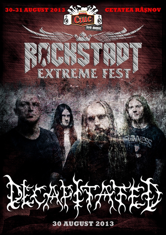 DECAPITATED (Polonia) pe scena Rockstadt Extreme Fest