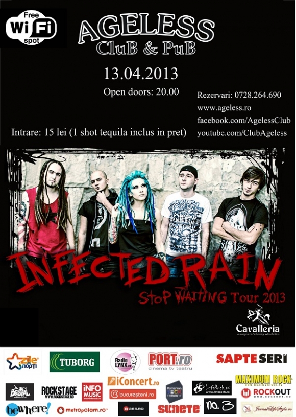 Infected Rain ajung in Ageless Club cu turneul Stop Waiting Tour