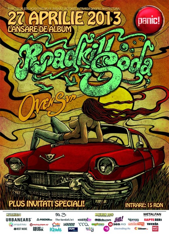 RoadkillSoda lanseaza albumul ”Oven Sun” in Panic Club