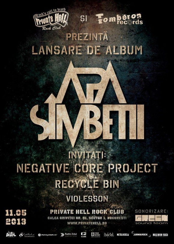 Concert Apa Simbetii, Negative CORE Project, Recycle Bin si Violesson in Private Hell