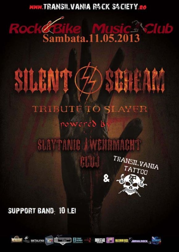 Concert 'IN MEMORIAM JEFF HANNEMAN' cu Silent Scream in Rock & Bike-Music Club din Sibiu