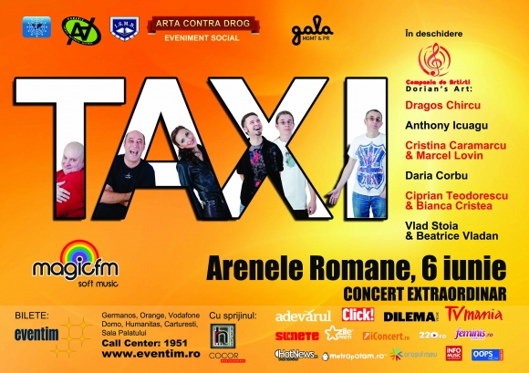 Concertul Taxi va fi deschis de vocile Romaniei
