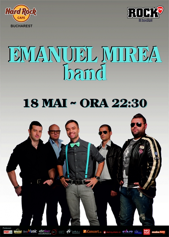 Emanuel Mirea Band concerteaza in Hard Rock Cafe