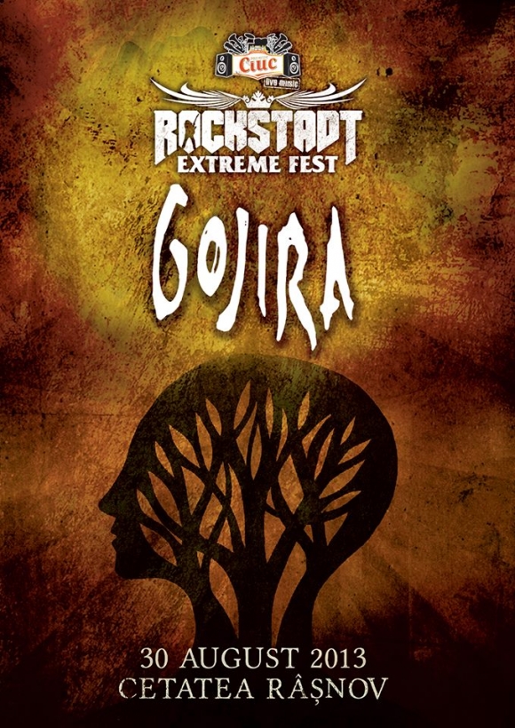 GOJIRA (Franta) in premiera in Europa de est pe scena Rockstadt Extreme Fest