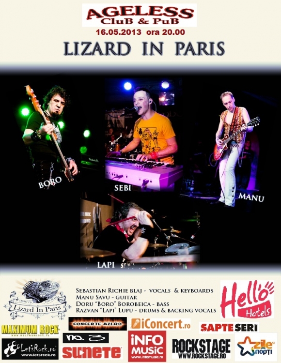 Lizard in Paris concerteaza in Ageless Club