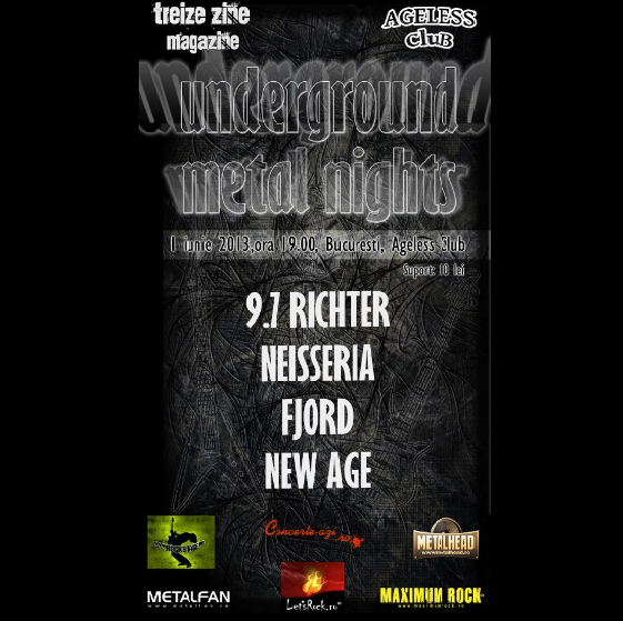 Underground Metal Night la Ageless Club