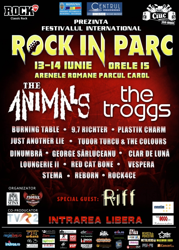 Festivalul Rock in Parc in 13 si 14 iunie 2013 la Arenele Romane