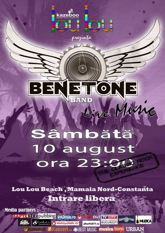 BENETONE Band – LIVE summer madness la Lou Lou Beach