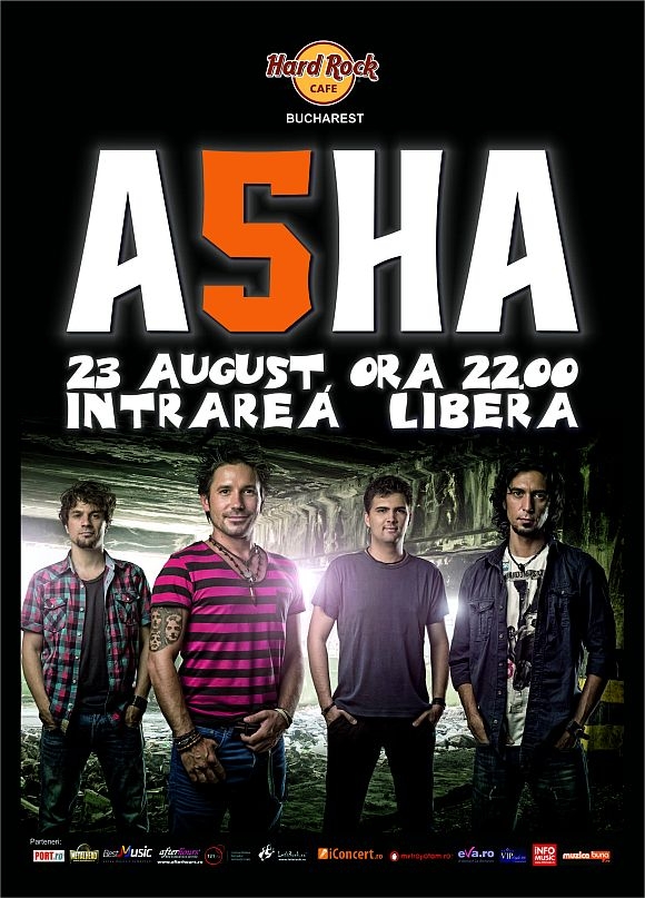 Concert ASHA in Hard Rock Cafe din Bucuresti