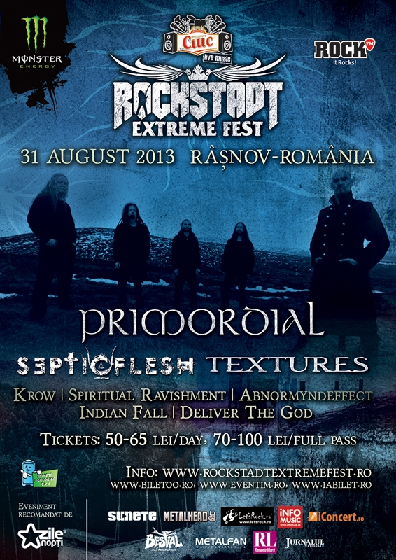 Mesaj dela PRIMORDIAL pentru Rockstadt Extreme Fest