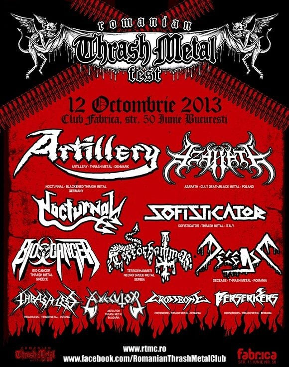Azarath, legenda poloneza participa la Romanian Thrash Metal Fest 2013