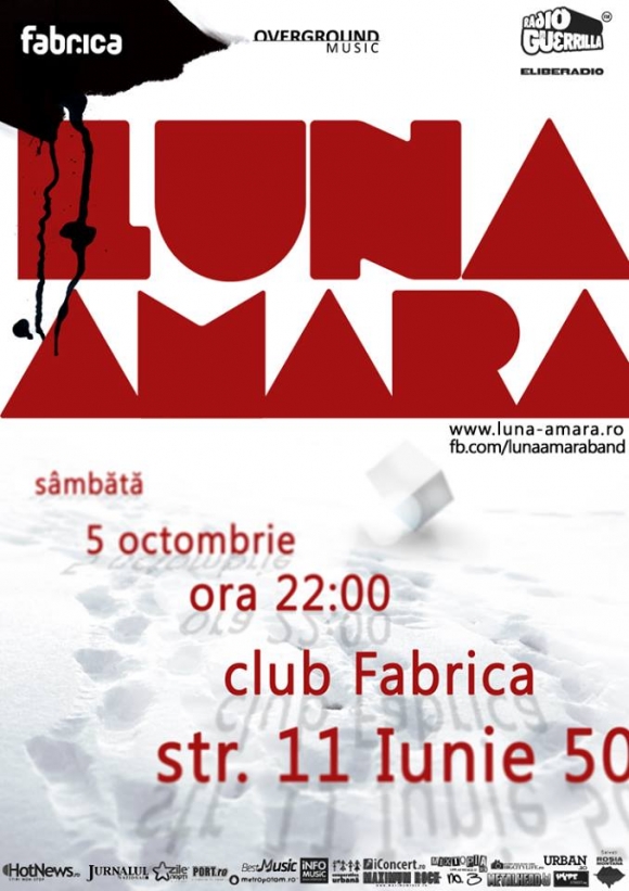 Concert Luna Amara si Up To Eleven in Club Fabrica