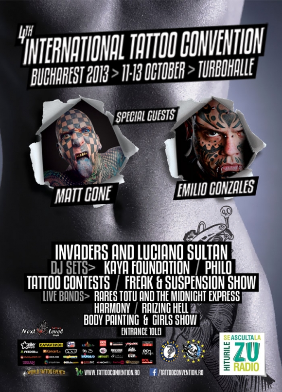 International Tattoo Convention Bucharest 2013 in Centrul Cultural de Evenimente Turbohalle