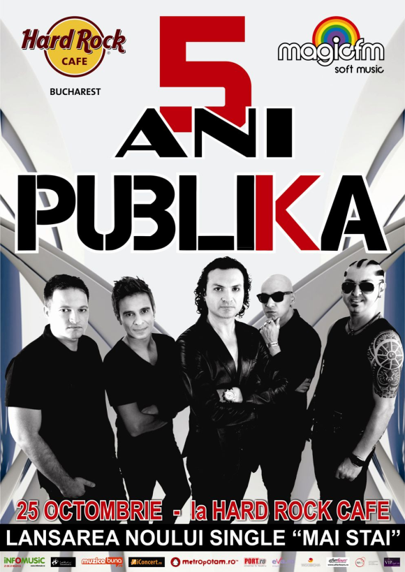 Concert PUBLIKA in Hard Rock Cafe din Bucuresti