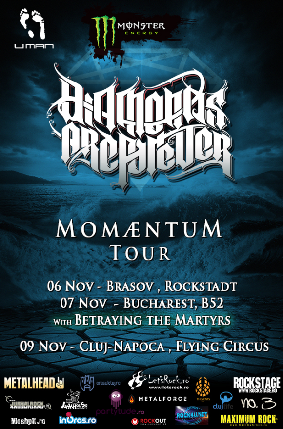 Concert Diamonds Are Forever si Betraying The Martyrs in Club Fabrica din Bucuresti