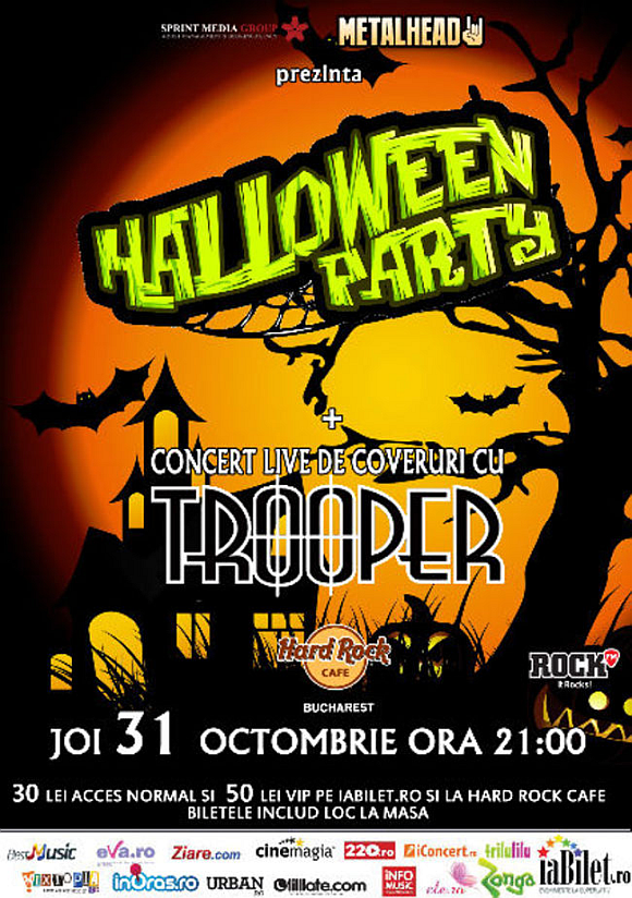 Halloween Party cu Trooper la Hard Rock Cafe