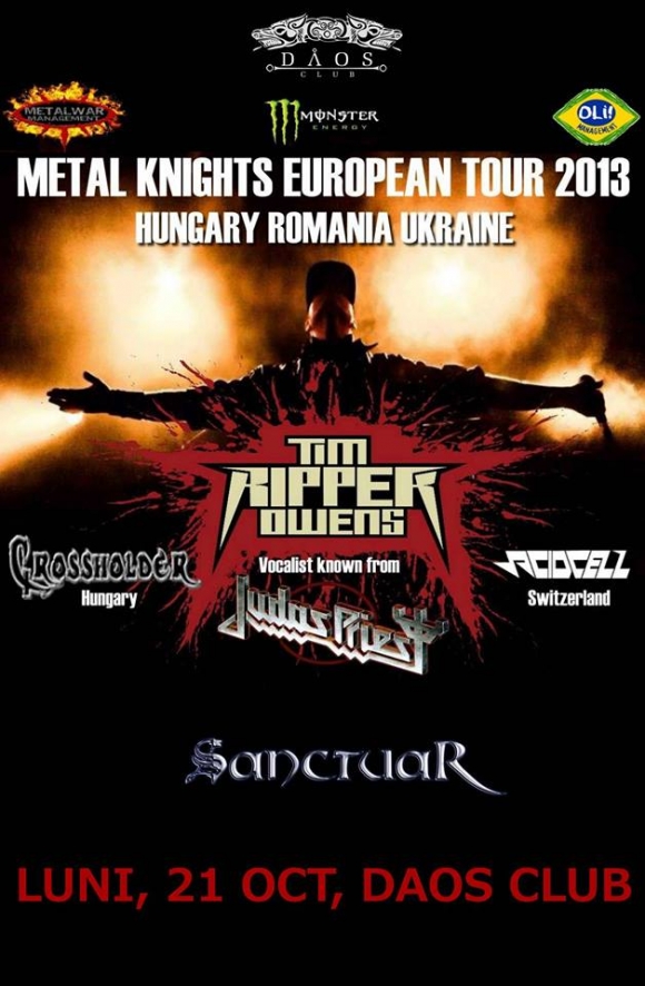 Concert Tim Ripper Owens, Acidcell, Crossholder si Sanctuar in Club Daos din Timisoara