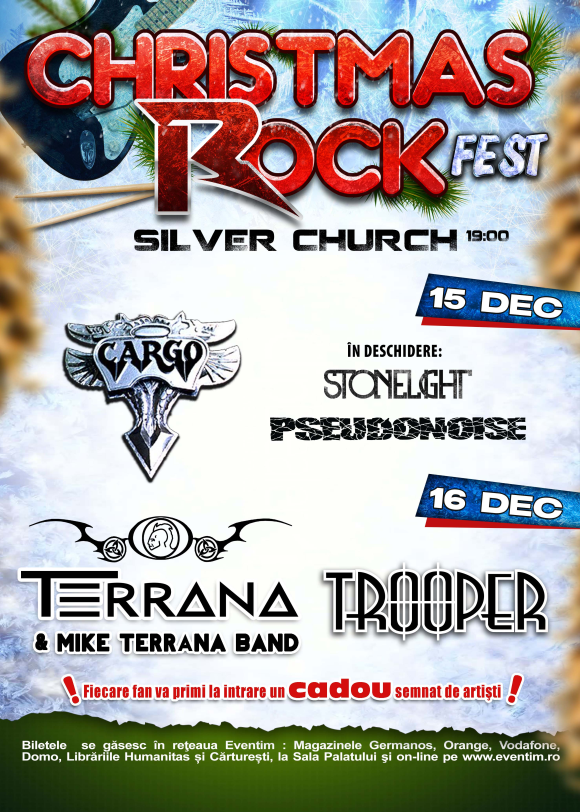 Cargo alaturi de Mike Terrana si Trooper la Christmas Rock Fest