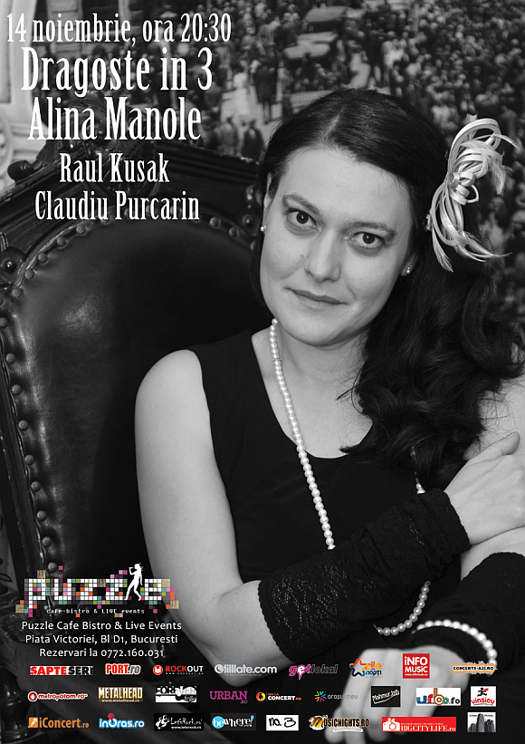 Concert Alina Manole in Puzzle Cafe Bistro & Live Events din Bucuresti