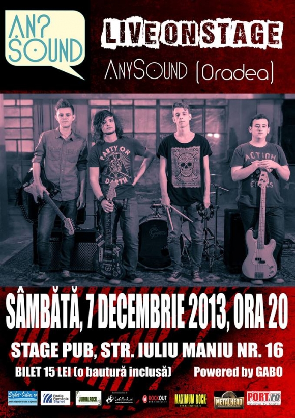 Concert AnySound in Stage Pub din Sighetu Marmatiei
