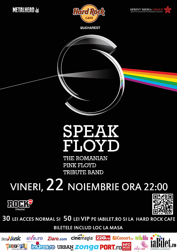 Concert SPEAK FLOYD - tribut Pink Floyd la Hard Rock Cafe