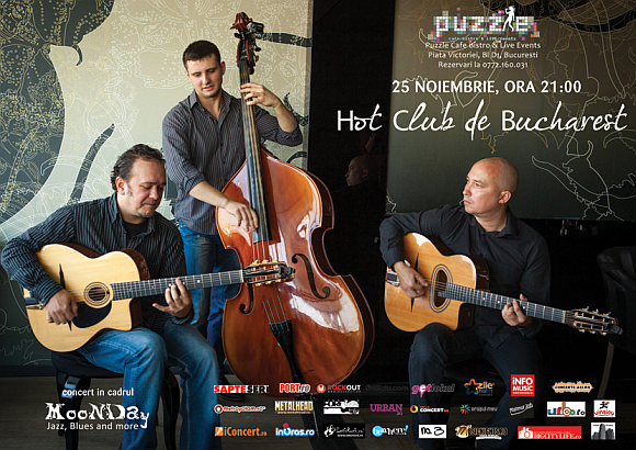 Hot Club de Bucharest la MooNDay - Jazz, Blues and More in club Puzzle