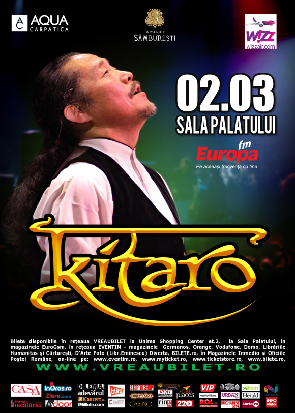 KITARO prezinta noul album in concertul de la Sala Palatului din Bucuresti