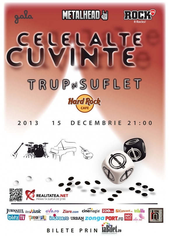 Concert Celelalte Cuvinte la Hard Rock Cafe - Categoria VIP este sold-out!