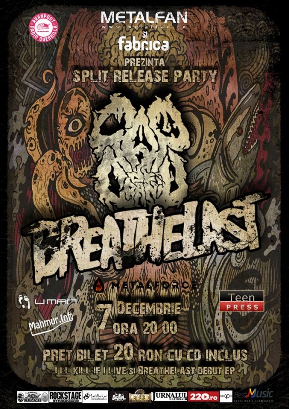 Concert lansare split Cap De Craniu si Breathelast