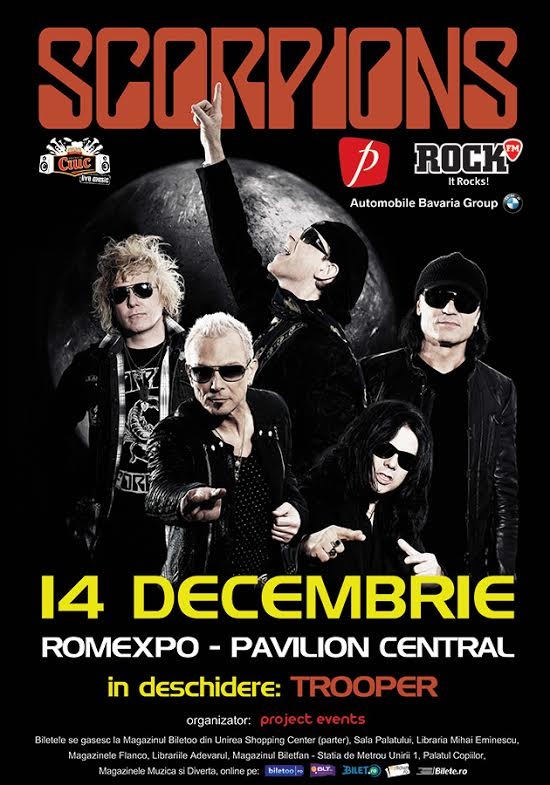 Scorpions concerteaza la Bucuresti: o categorie de bilete sold out