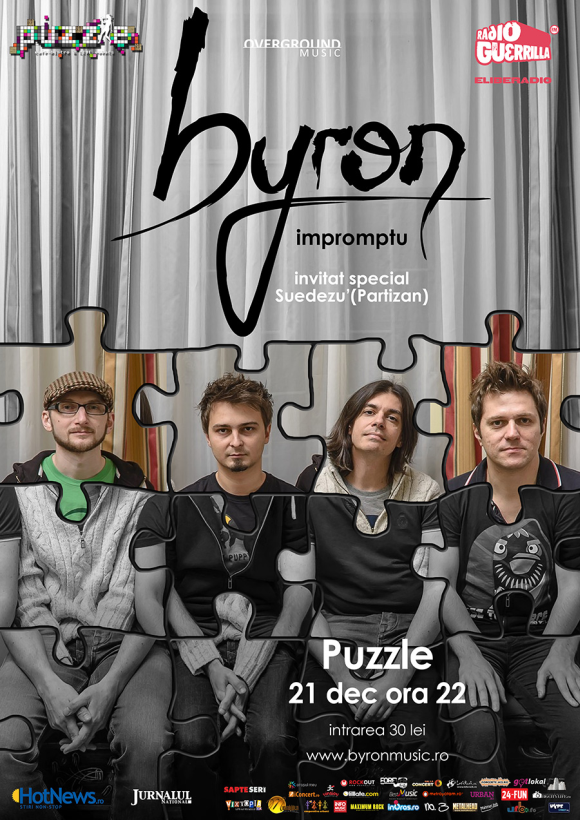 Ultimul concert byron din 2013, in Puzzle Club din Bucuresti