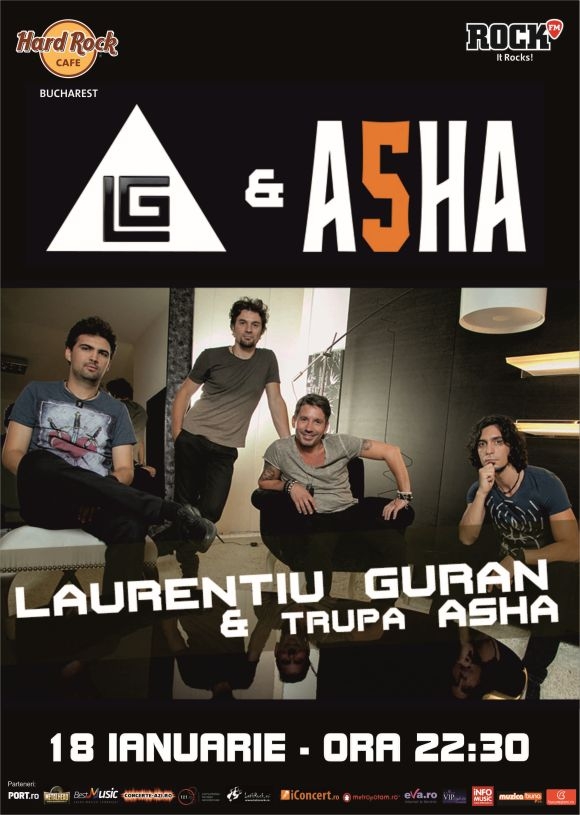 Concert Laurentiu Guran si Asha la Hard Rock Cafe Bucuresti