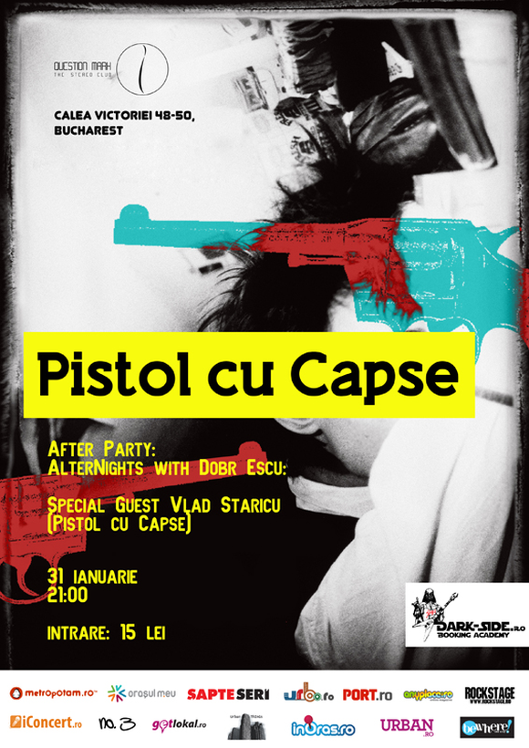 Concert Pistol cu Capse in Question Mark din Bucuresti
