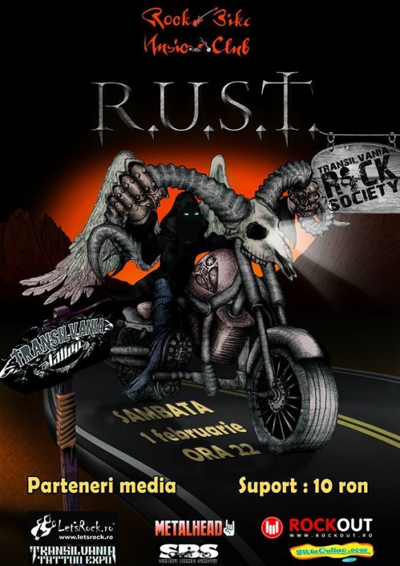 Concert R.U.S.T. in Rock&Bike Music Club din Sibiu
