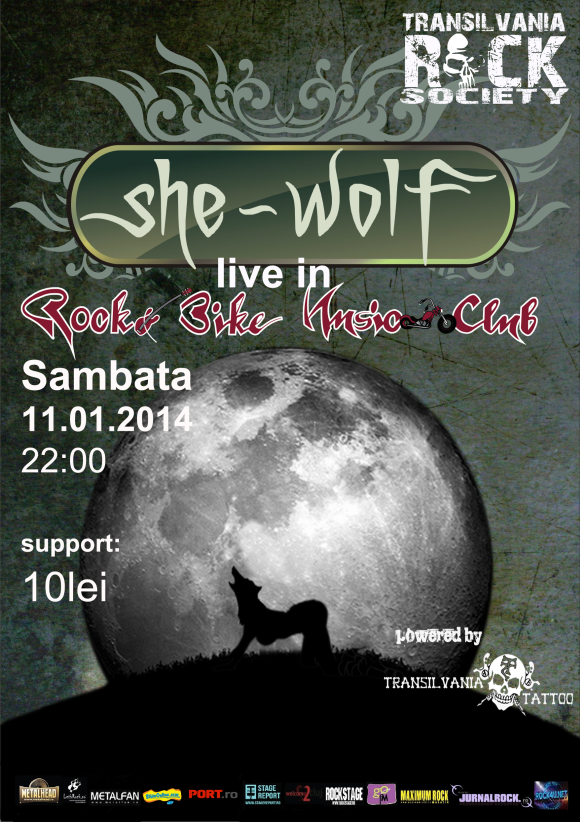 Concert She Wolf in Rock&Bike Music Club Sibiu