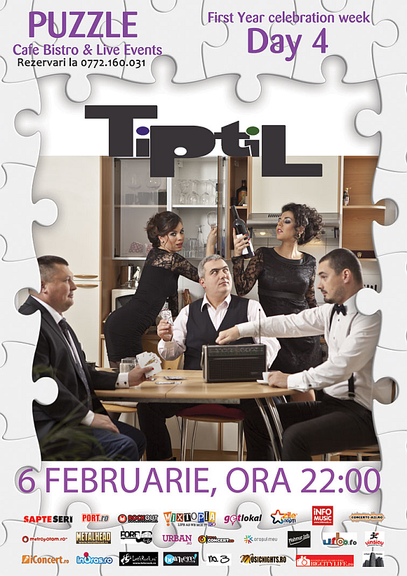 Concert TiPtiL in Club Puzzle din Bucuresti