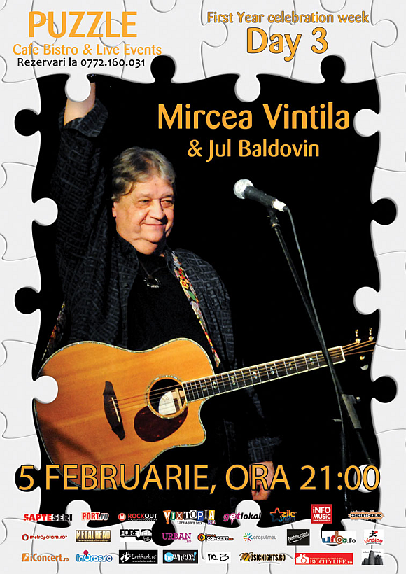 Concert folk Mircea Vintila in Club Puzzle din Bucuresti