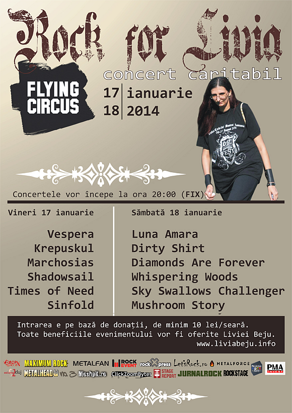 Rock for Livia in Flying Circus din Cluj-Napoca