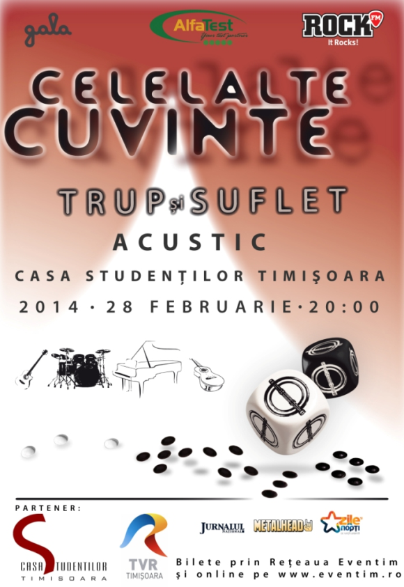 Trup si Suflet - Celelalte Cuvinte la Casa de Cultura a Studentilor din Timisoara