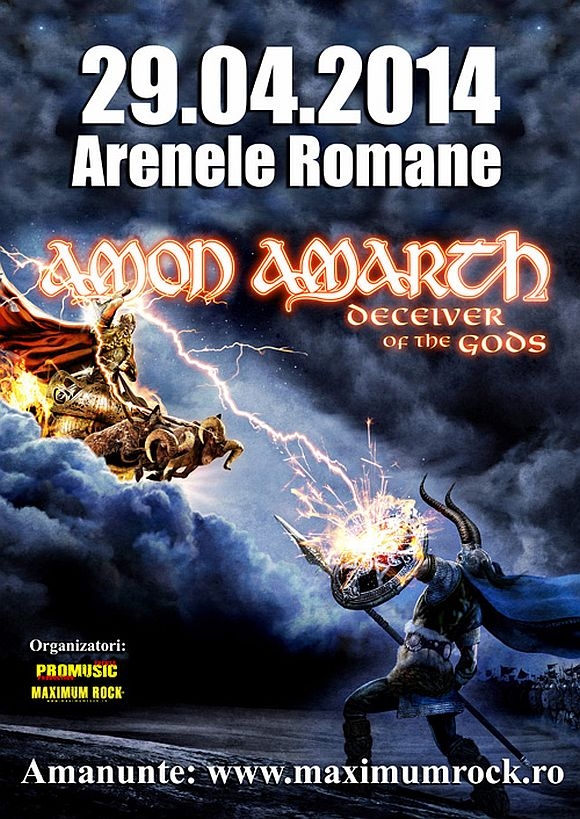 O noua categorie de bilete la concertul Amon Amarth s-a epuizat