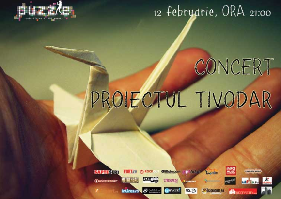 Concert Proiectul Tivodar in Club Puzzle din Bucuresti, 12 februarie 2014