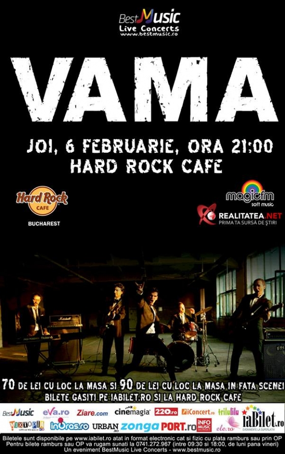 Concert Vama La Hard Rock Cafe Let S Rock Ro