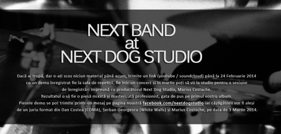 Concurs Next Dog Studio pentru formatiile tinere