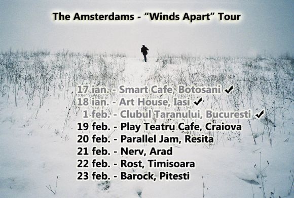 The Amsterdams continua turneul national 'Winds Apart'