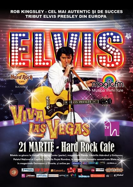 Concert Rob Kingsley – Tribut Elvis Presley la Hard Rock Cafe
