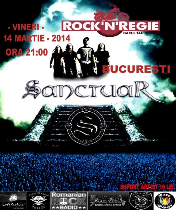 Concert Sanctuar in Rock'n Regie, 14 martie 2014