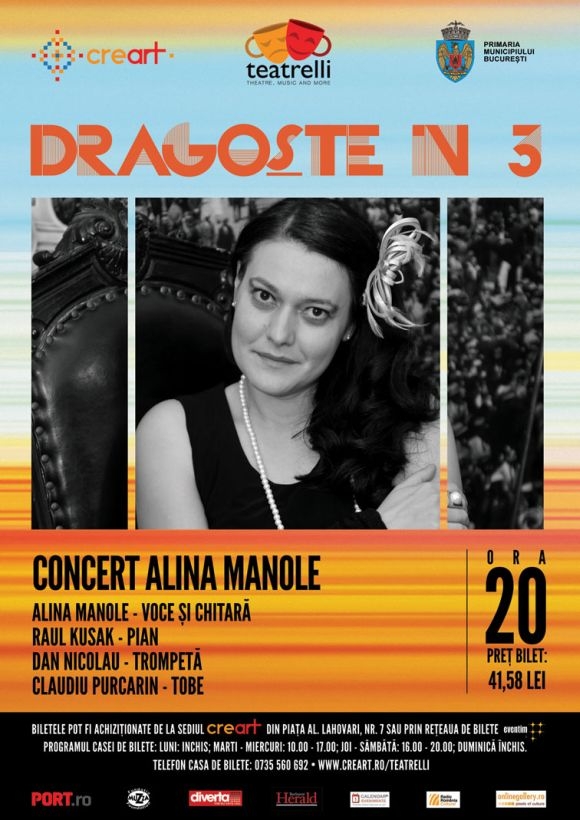 Dragoste in 3 - Concert Alina Manole la Teatrelli